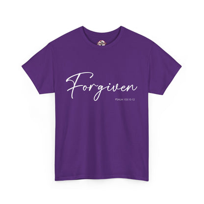 "Forgiven" Womens Christian Faith T-Shirt