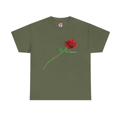 "Fearfully and Wonderfully Made" Rose Affirmative Graphic T-Shirt