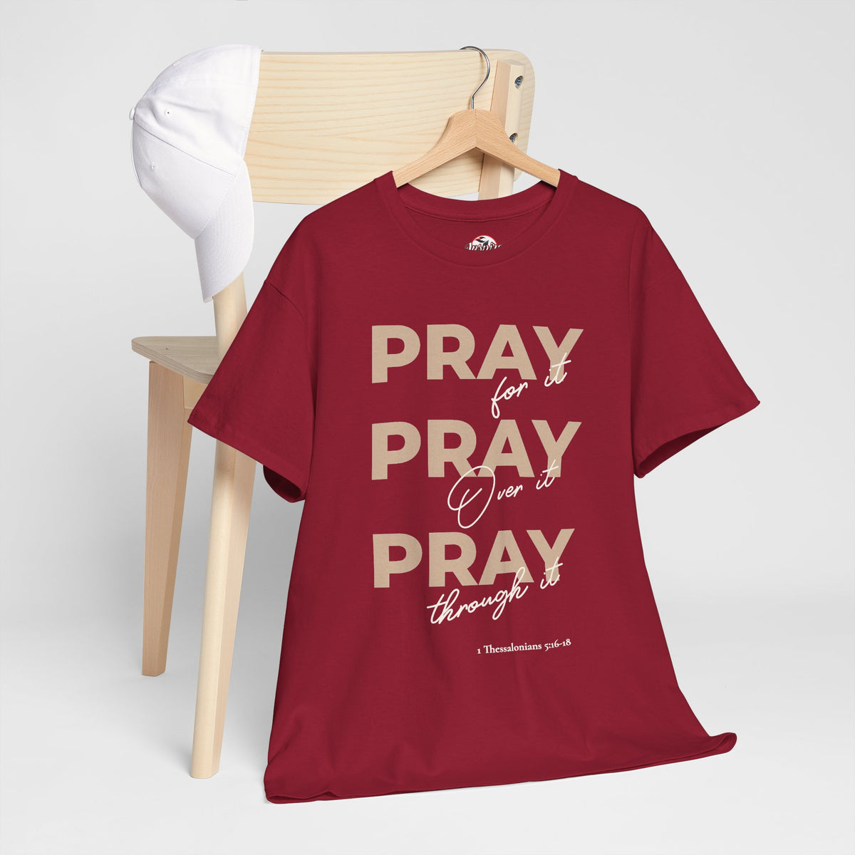 "Pray for it, Pray over it, Pray through it" Motivational Graphic T-Shirt
