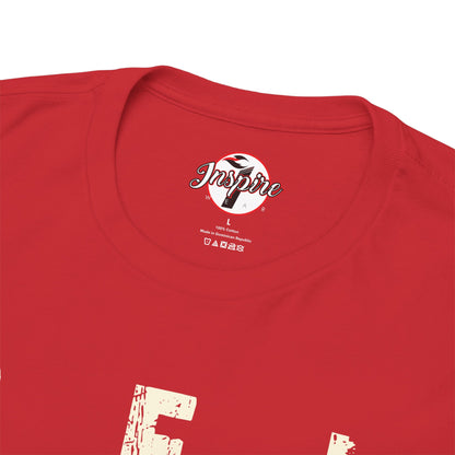 "Be Inspired" Motivational Vertical Graphic T-Shirt