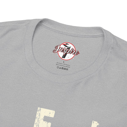 "Be Inspired" Motivational Vertical Graphic T-Shirt