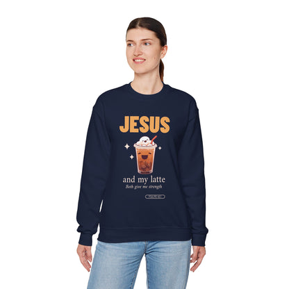 "Jesus and My Latte" Crewneck Sweatshirt