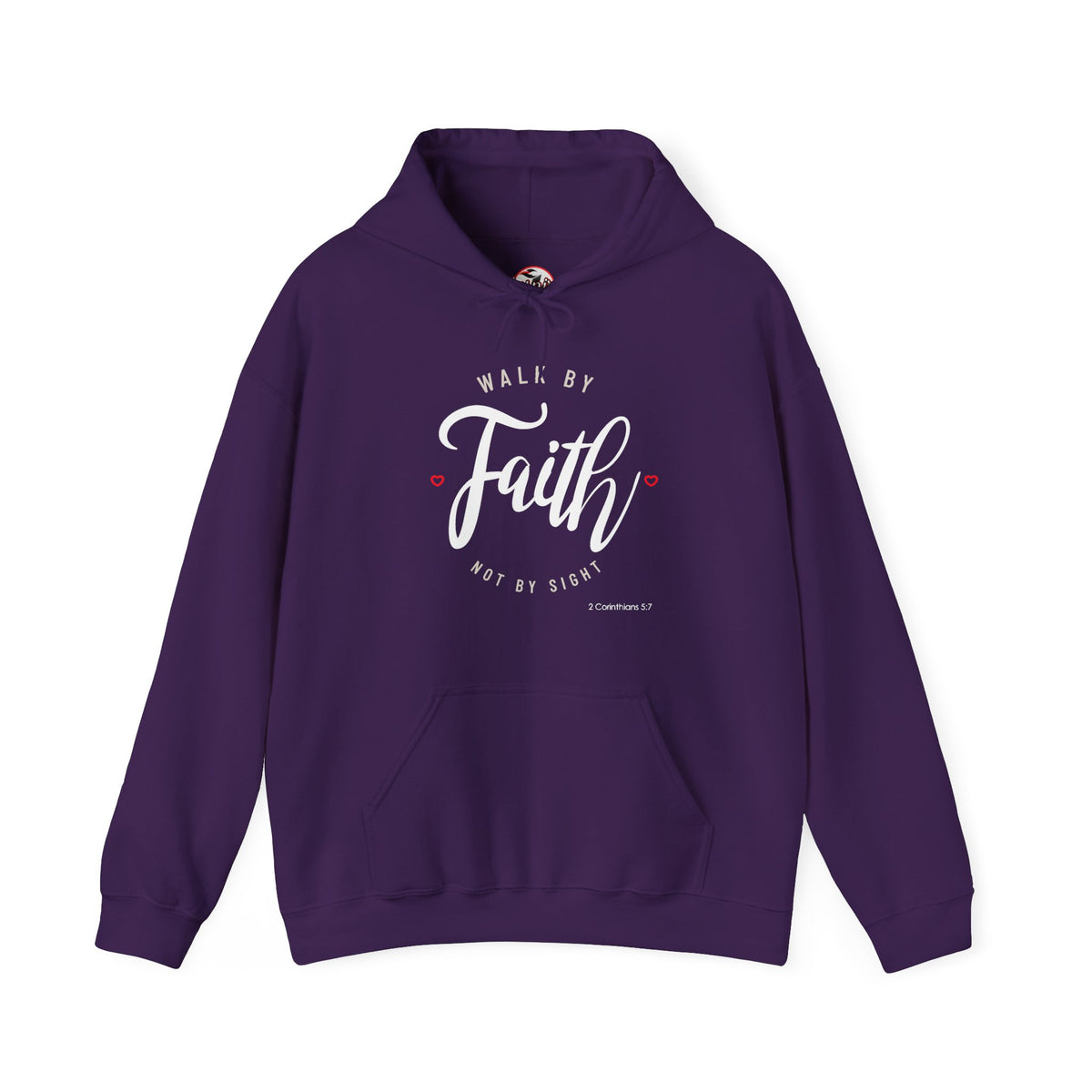 "Walk by Faith Not by Sight" Motivational Pullover Hoodie