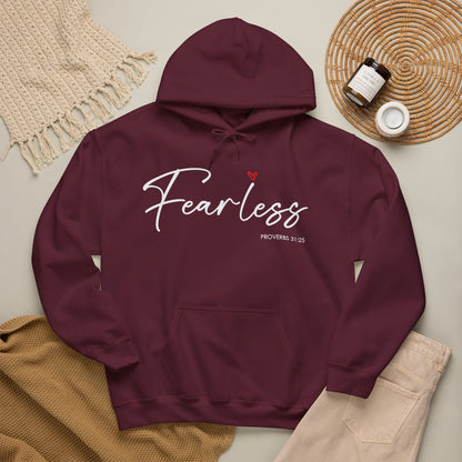 "Fearless" Inspirational Pullover Hoodie