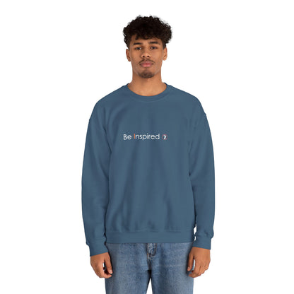 "Be Inspired" Embroidered Crewneck Sweatshirt