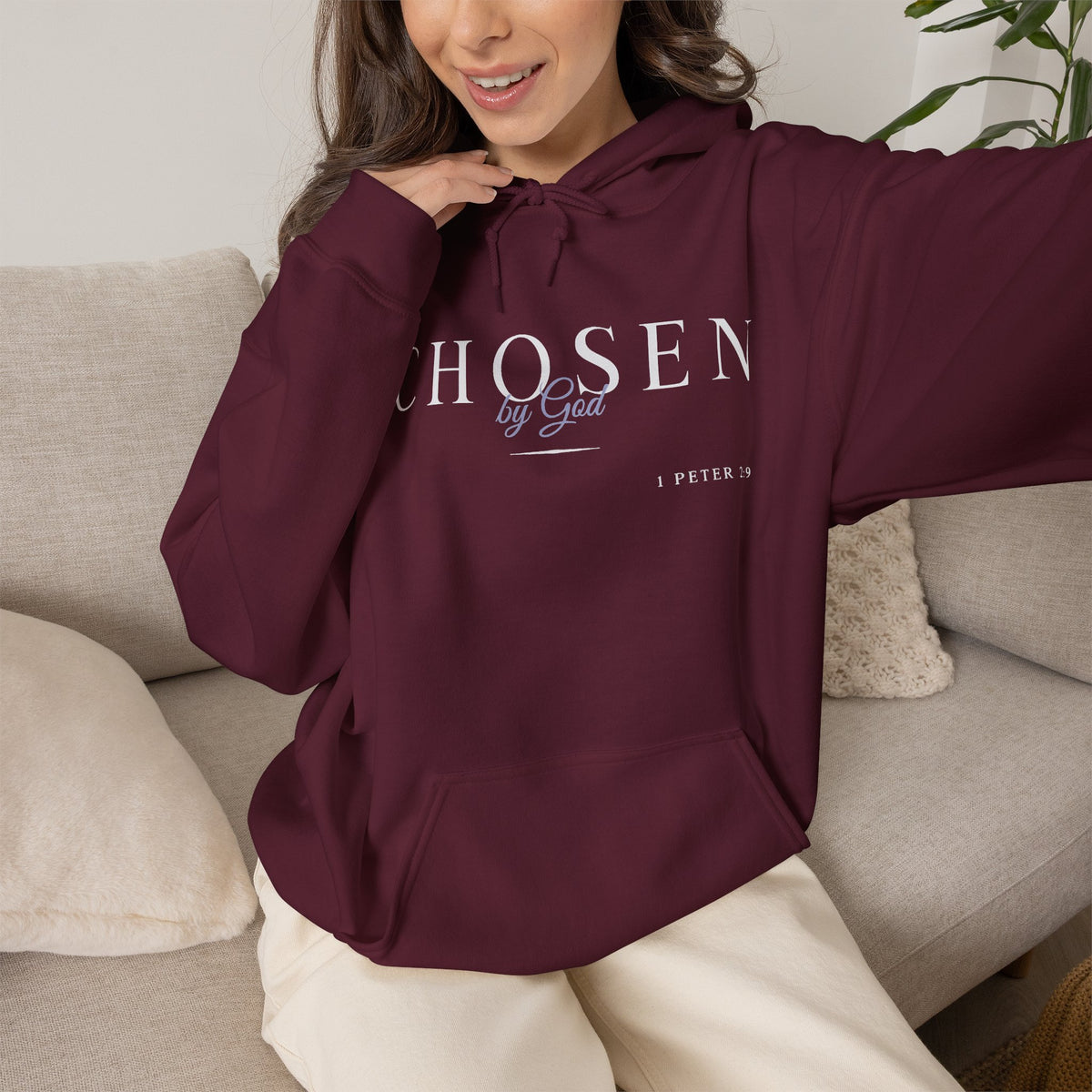 "Chosen by God" Affirnation Pullover Hoodie