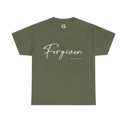 "Forgiven" Womens Christian Faith T-Shirt