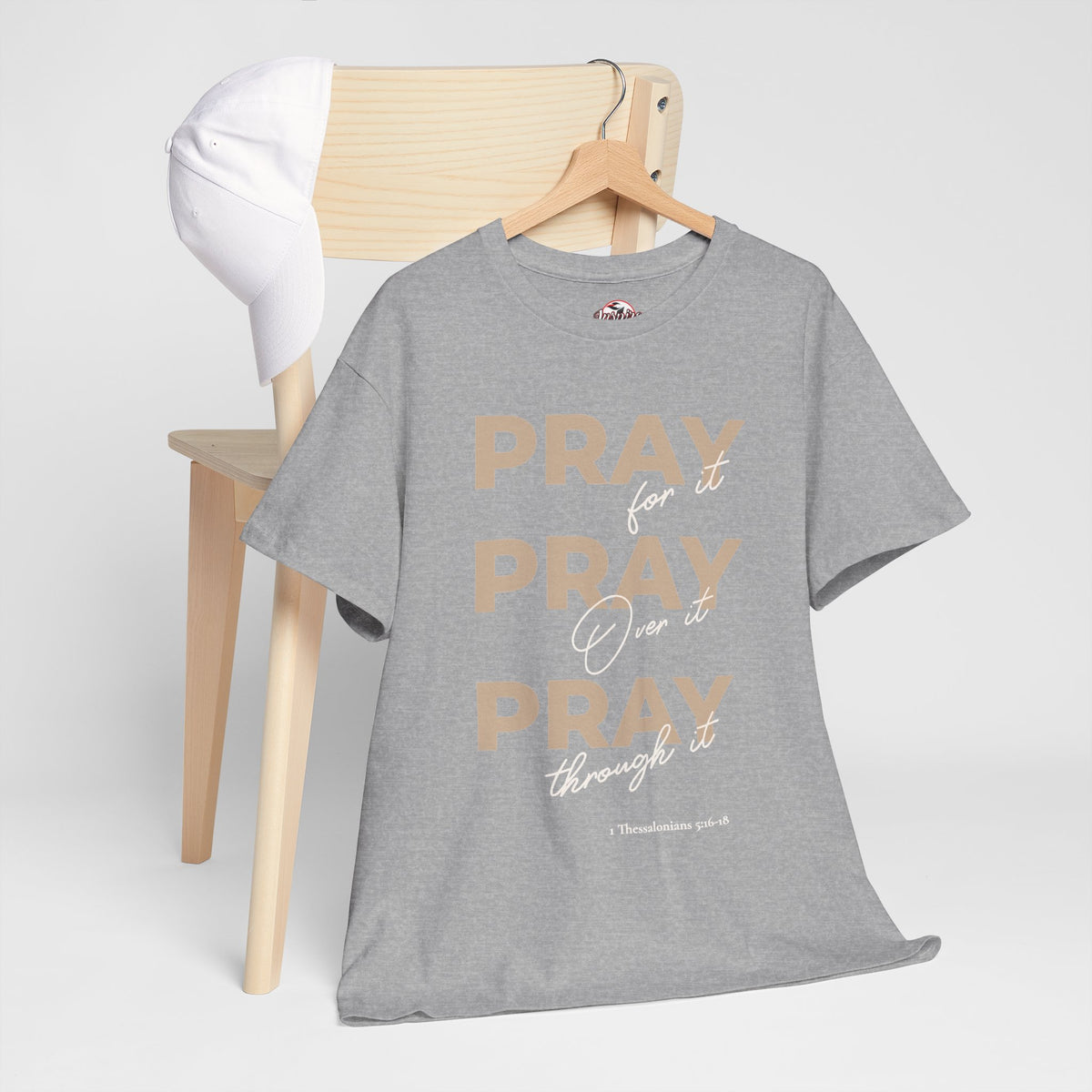 "Pray for it, Pray over it, Pray through it" Motivational Graphic T-Shirt