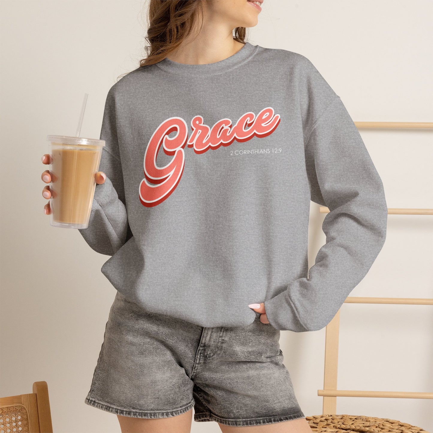 "Grace" Inspirational Crewneck Sweatshirt