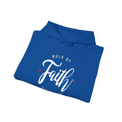 "Walk by Faith Not by Sight" Motivational Pullover Hoodie