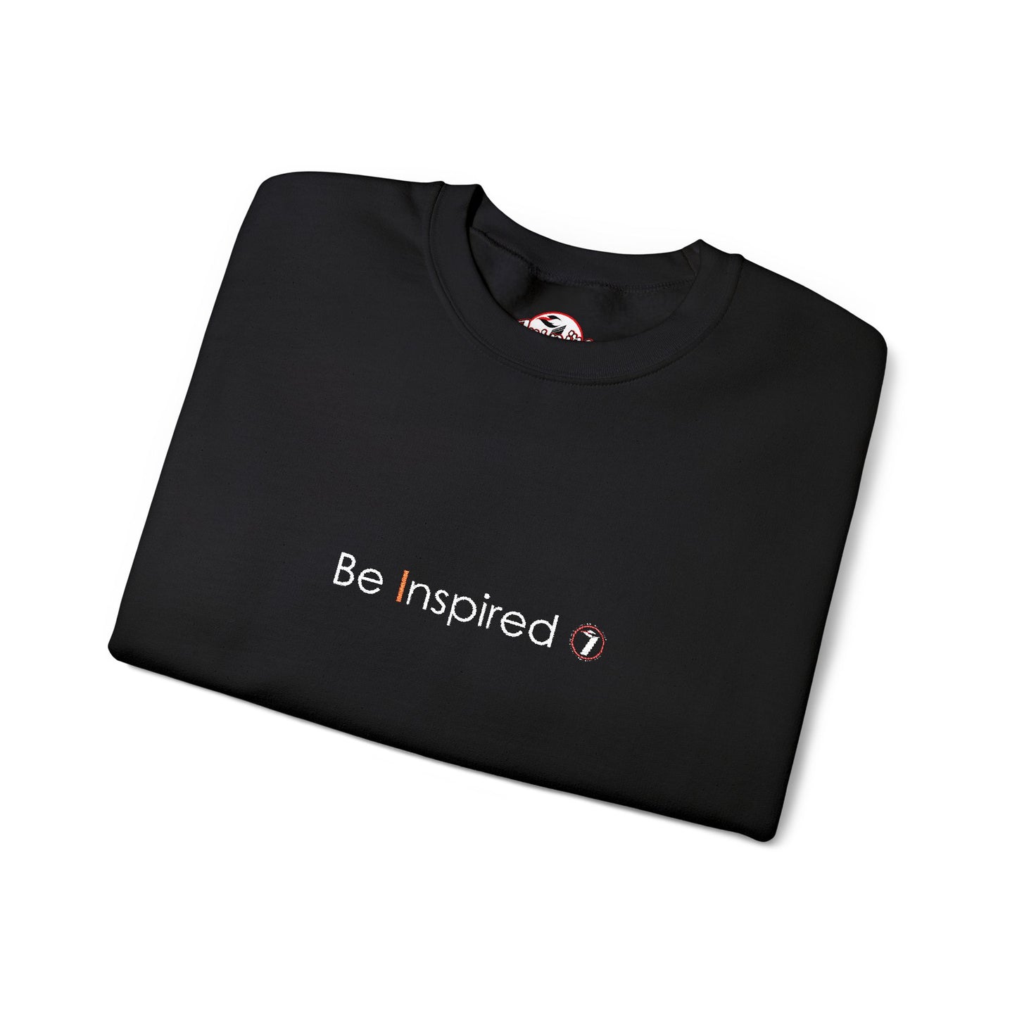 "Be Inspired" Embroidered Crewneck Sweatshirt