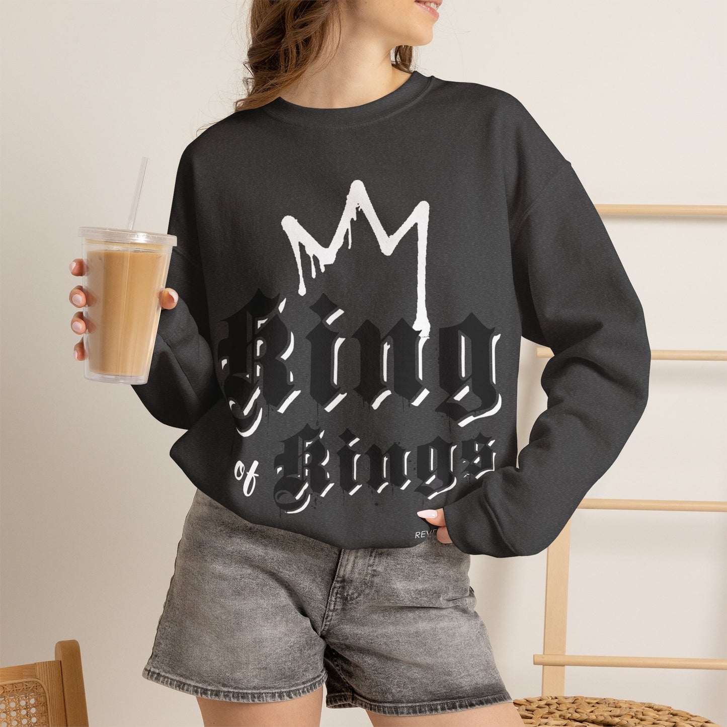 "King of Kings" Inspirational Crewneck Sweatshirt