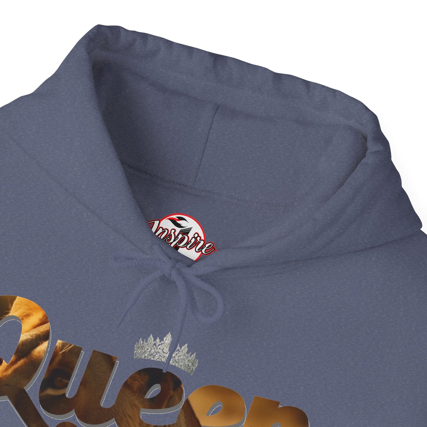 "I am Queen" Womens Affirmation Heavy Blend™ Hooded Sweatshirt