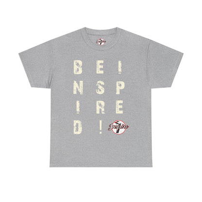"Be Inspired" Motivational Vertical Graphic T-Shirt