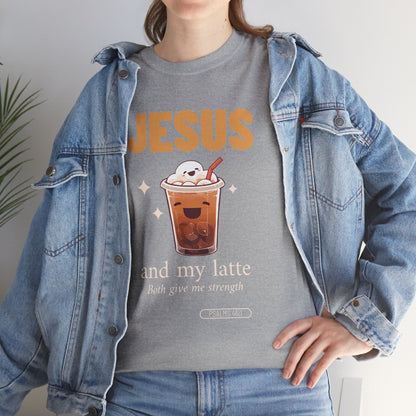 “Jesus and My Latte” Faith & Coffee Unisex Graphic Tee