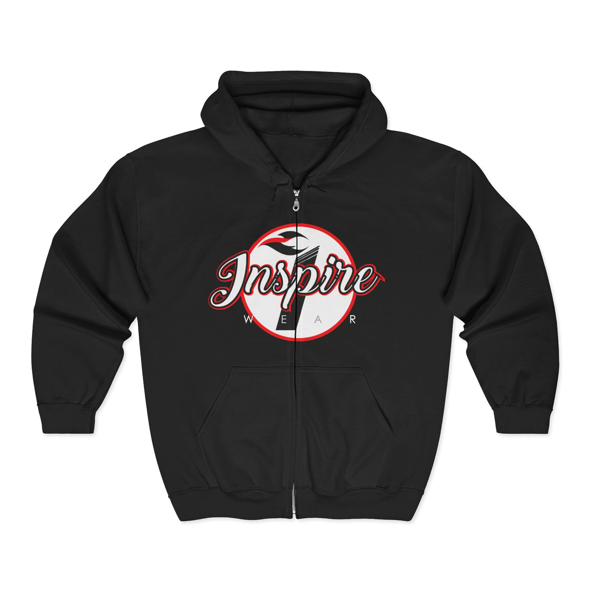 Inspire Logo Motivational Full Zip Hoodie