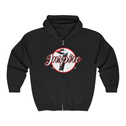 Inspire Logo Motivational Full Zip Hoodie