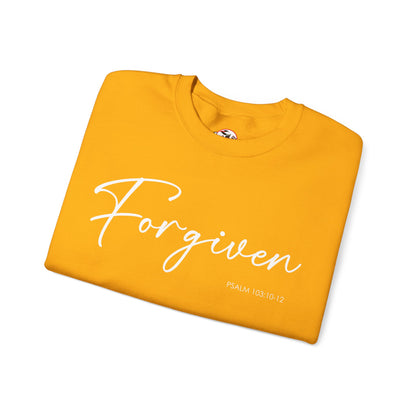 "Forgiven" Inspirational Pullover Crewneck Sweatshirt