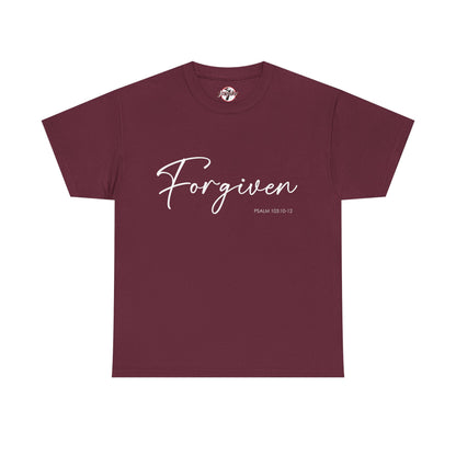 "Forgiven" Womens Christian Faith T-Shirt