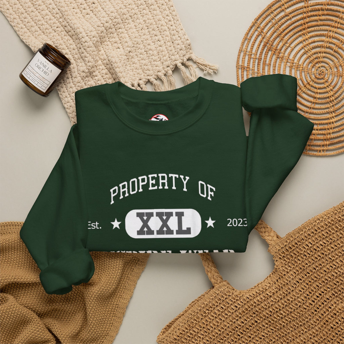 "Property of Inspire Wear" Athletic Crewneck Sweatshirt