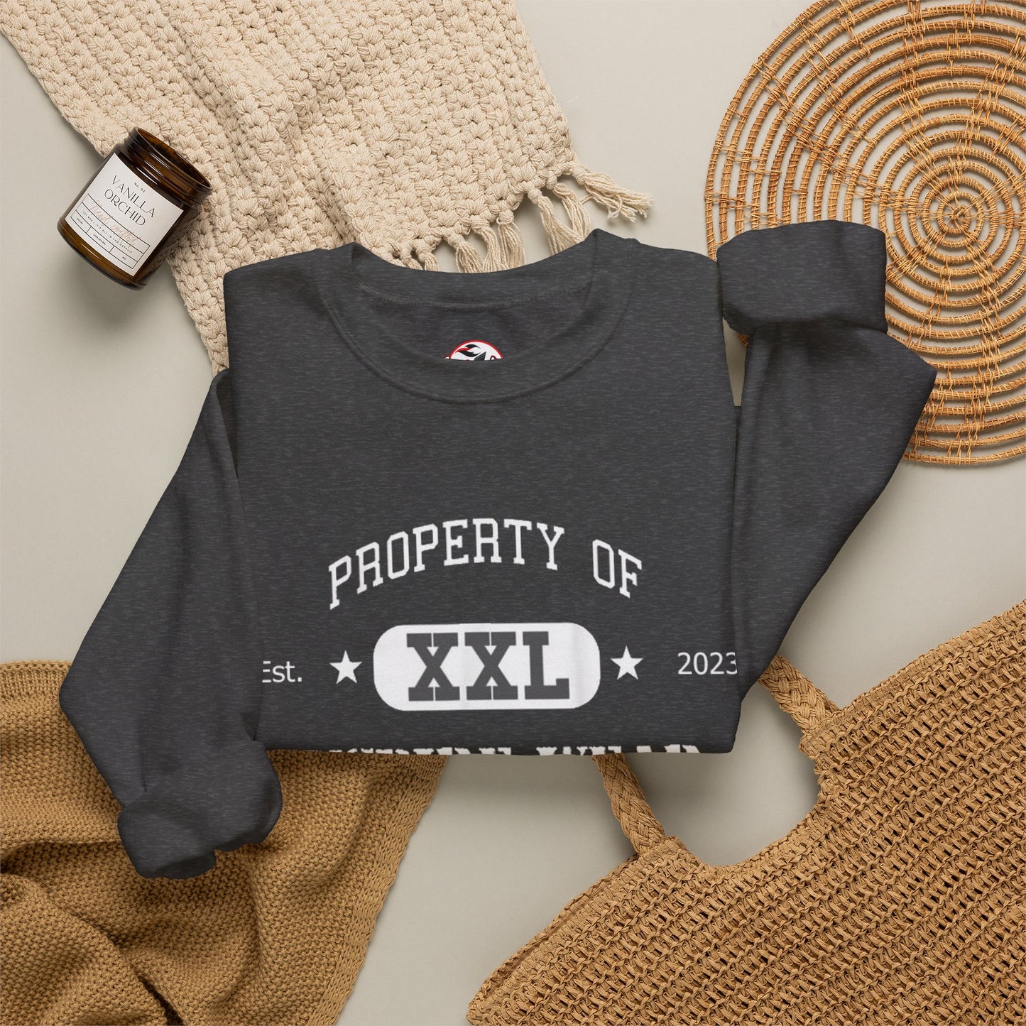 "Property of Inspire Wear" Athletic Crewneck Sweatshirt