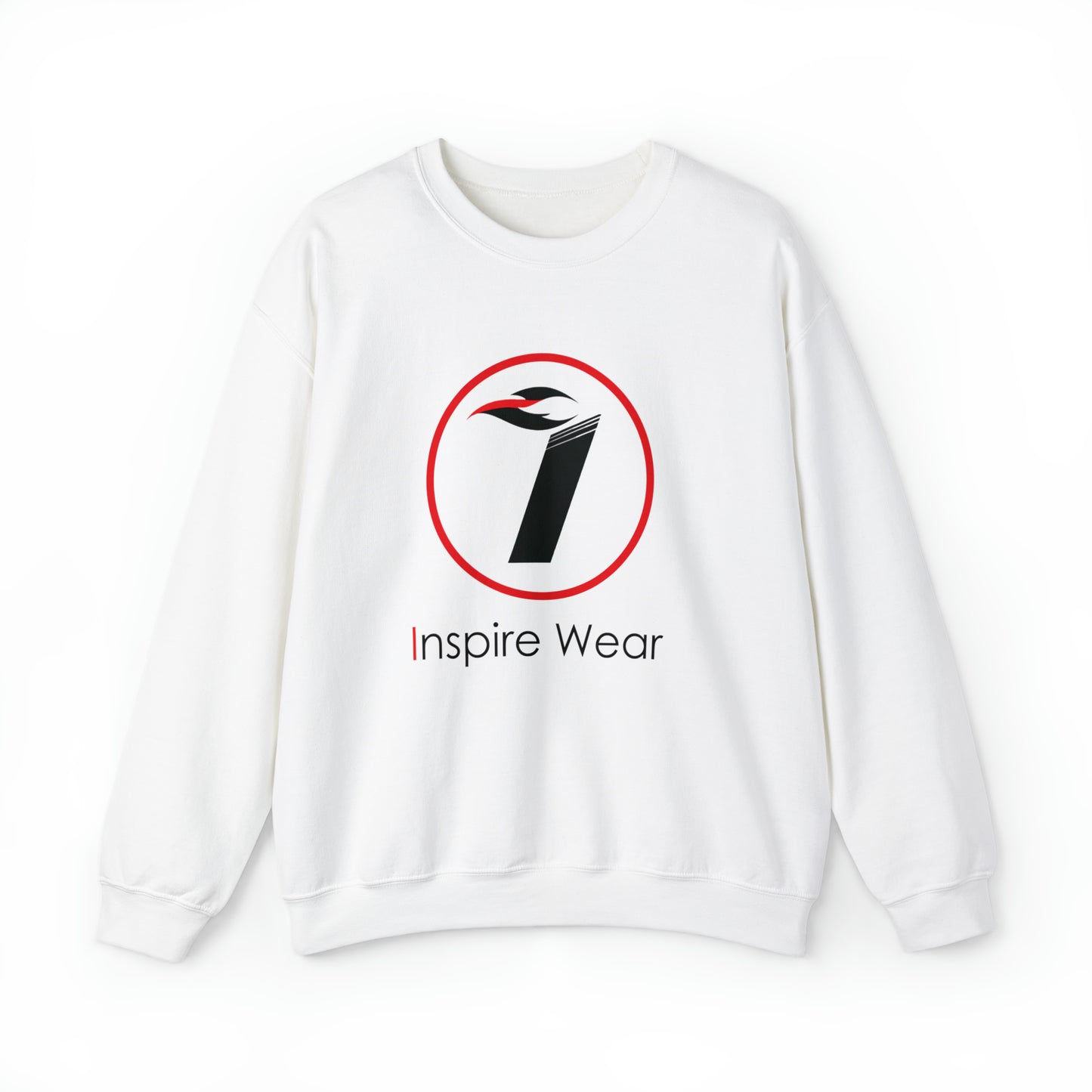 Inspire Wear Black Logo Unisex Heavy Blend™ Crewneck Sweatshirt