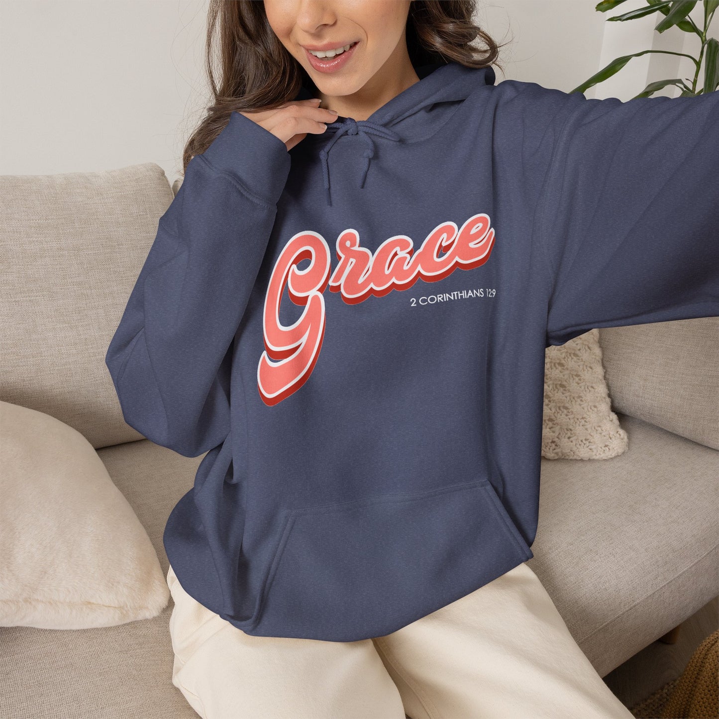 "Grace" Inspirational Pullover Hoodie