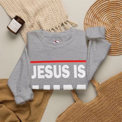 "Jesus Is Him" Inspirational Crewneck Sweatshirt