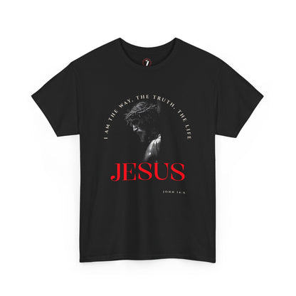 I AM the Way, the Truth, the Life Inspirational Unisex Heavy Cotton Tee
