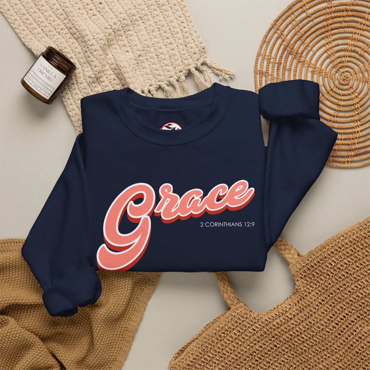 "Grace" Inspirational Crewneck Sweatshirt