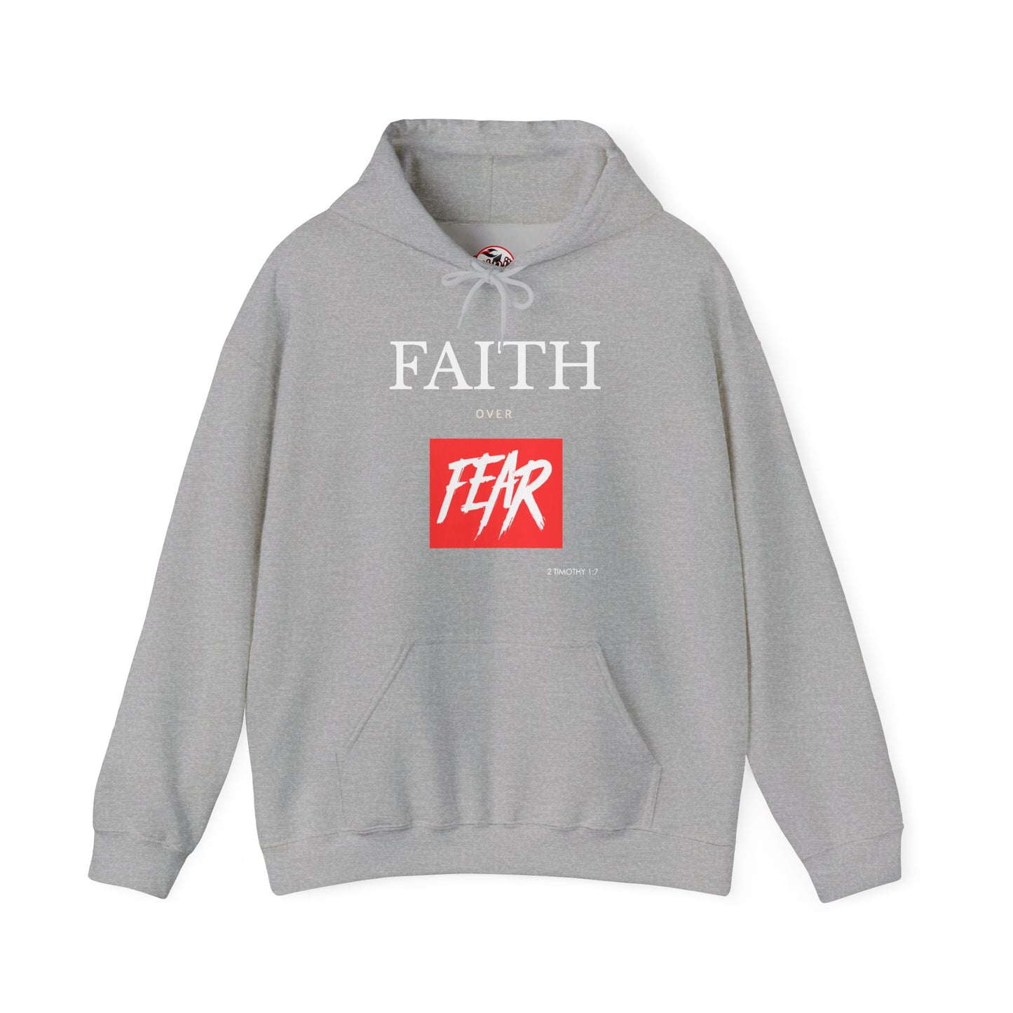 "Faith Over Fear" Inspirational Pullover Hoodie