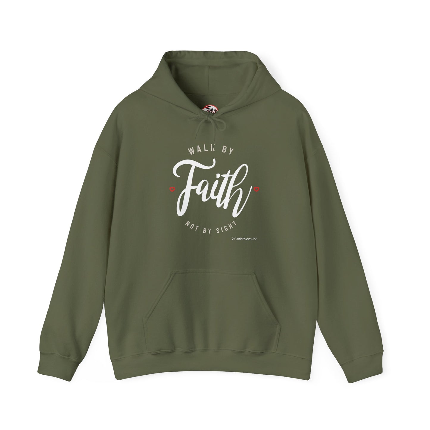 "Walk by Faith Not by Sight" Motivational Pullover Hoodie