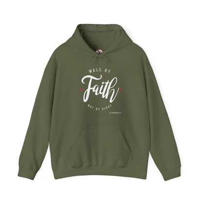 "Walk by Faith Not by Sight" Motivational Pullover Hoodie