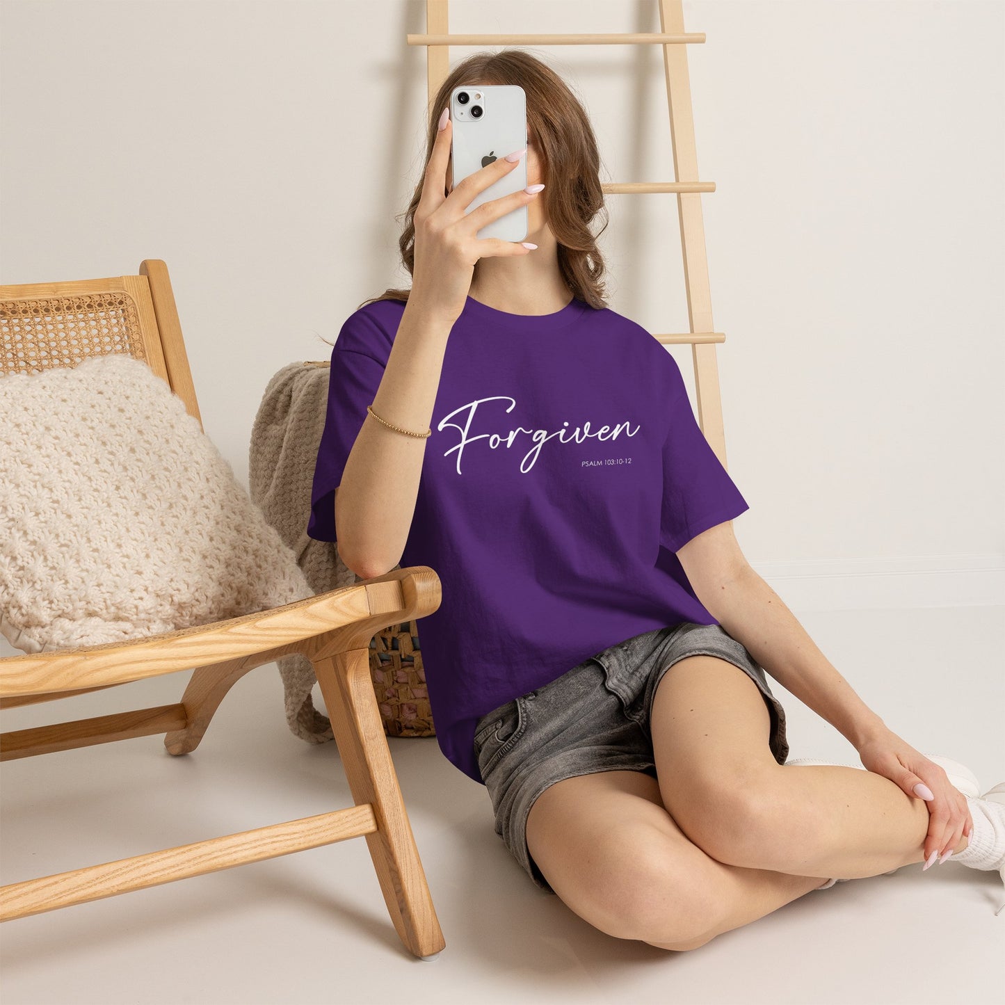 "Forgiven" Womens Christian Faith T-Shirt