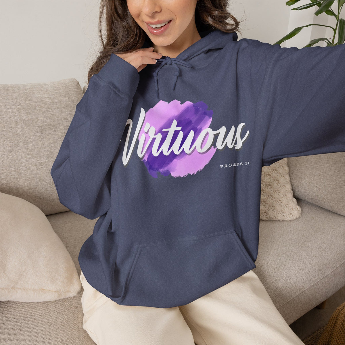 "Virtuous" Affirmation Pullover Hoodie