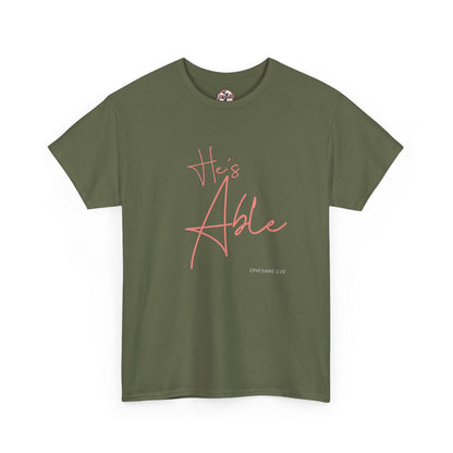 "He's Able" Women's Inspirational T-Shirt