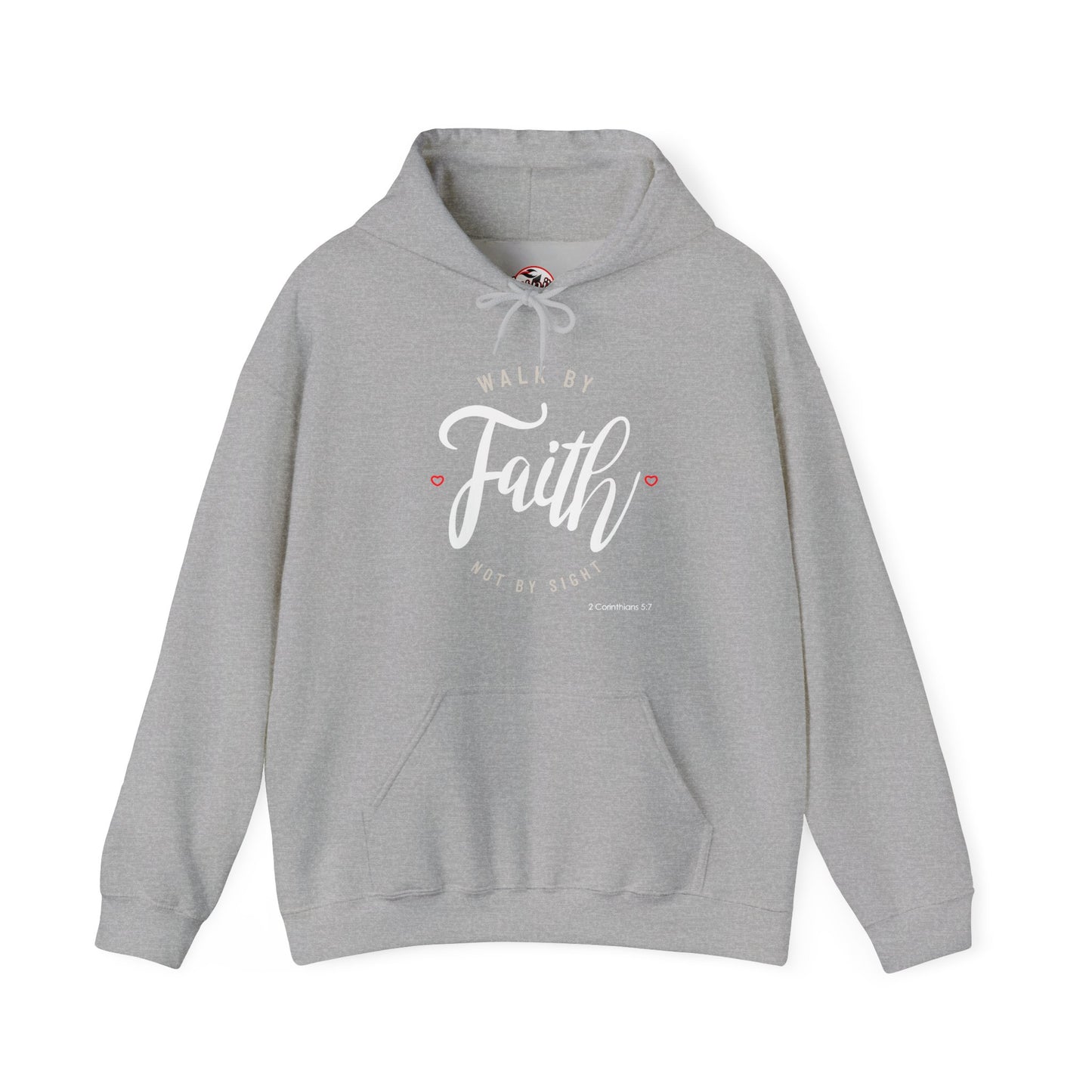 "Walk by Faith Not by Sight" Motivational Pullover Hoodie