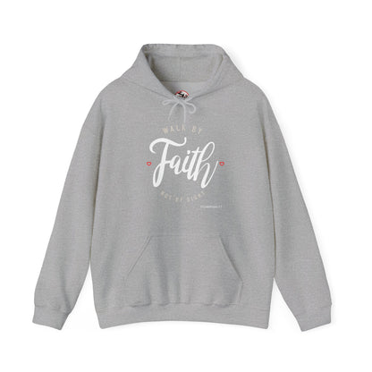 "Walk by Faith Not by Sight" Motivational Pullover Hoodie