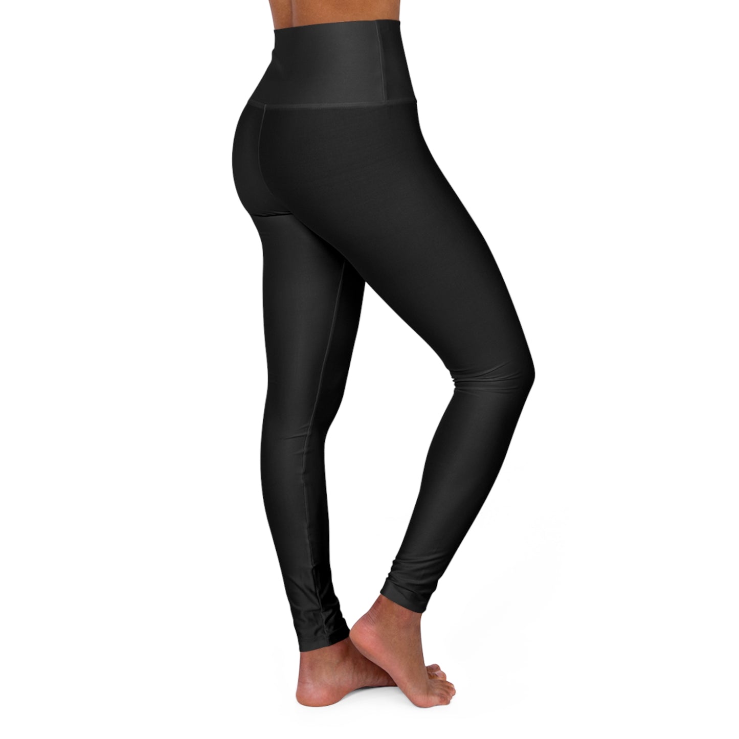 Inspire Wear High Waisted Yoga Leggings (Black) (AOP)