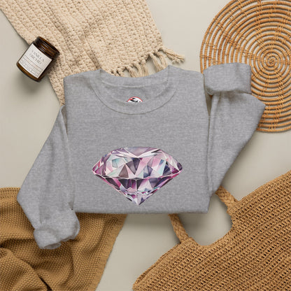 "No Pressure, No Diamond" Inspirational Crewneck Sweatshirt