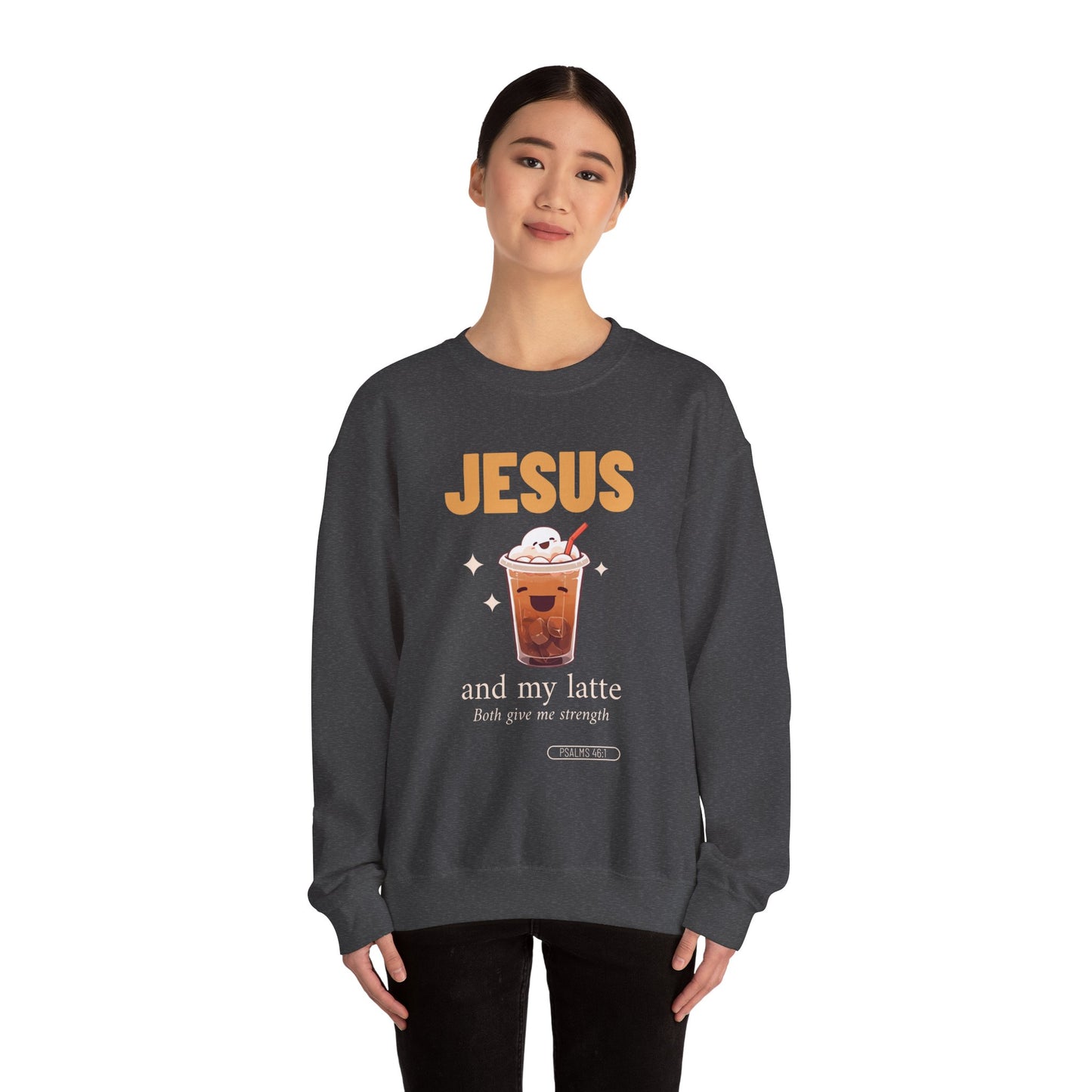 "Jesus and My Latte" Crewneck Sweatshirt