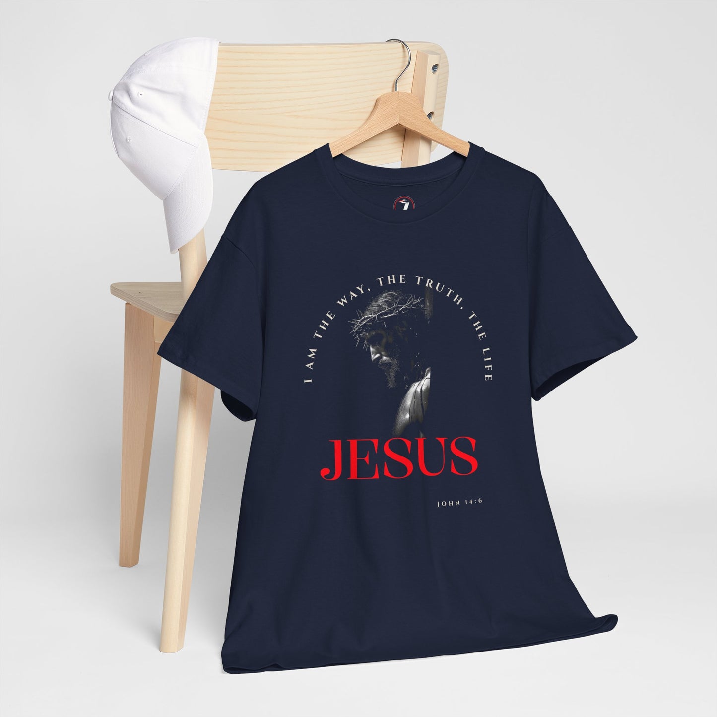 I AM the Way, the Truth, the Life Inspirational Unisex Heavy Cotton Tee