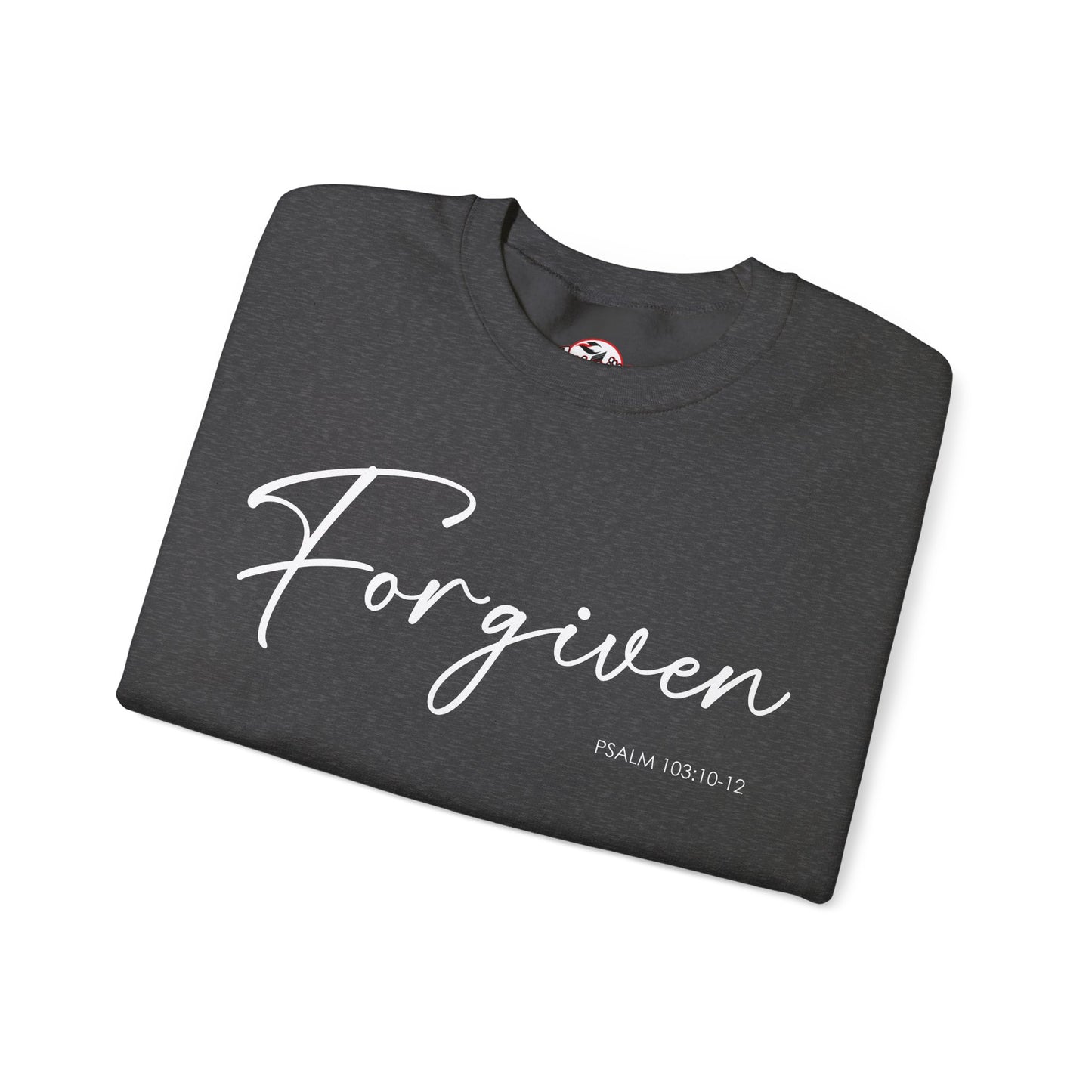 "Forgiven" Inspirational Pullover Crewneck Sweatshirt