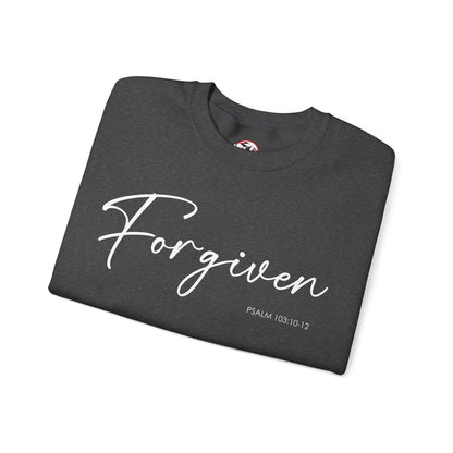 "Forgiven" Inspirational Pullover Crewneck Sweatshirt