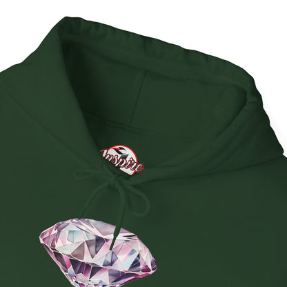 "No pressure, no Diamond" Inspirational Graphic Pullover Hoodie