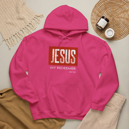 "Jesus My Redeemer" Inspirational Pullover Hoodie