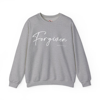 "Forgiven" Inspirational Pullover Crewneck Sweatshirt