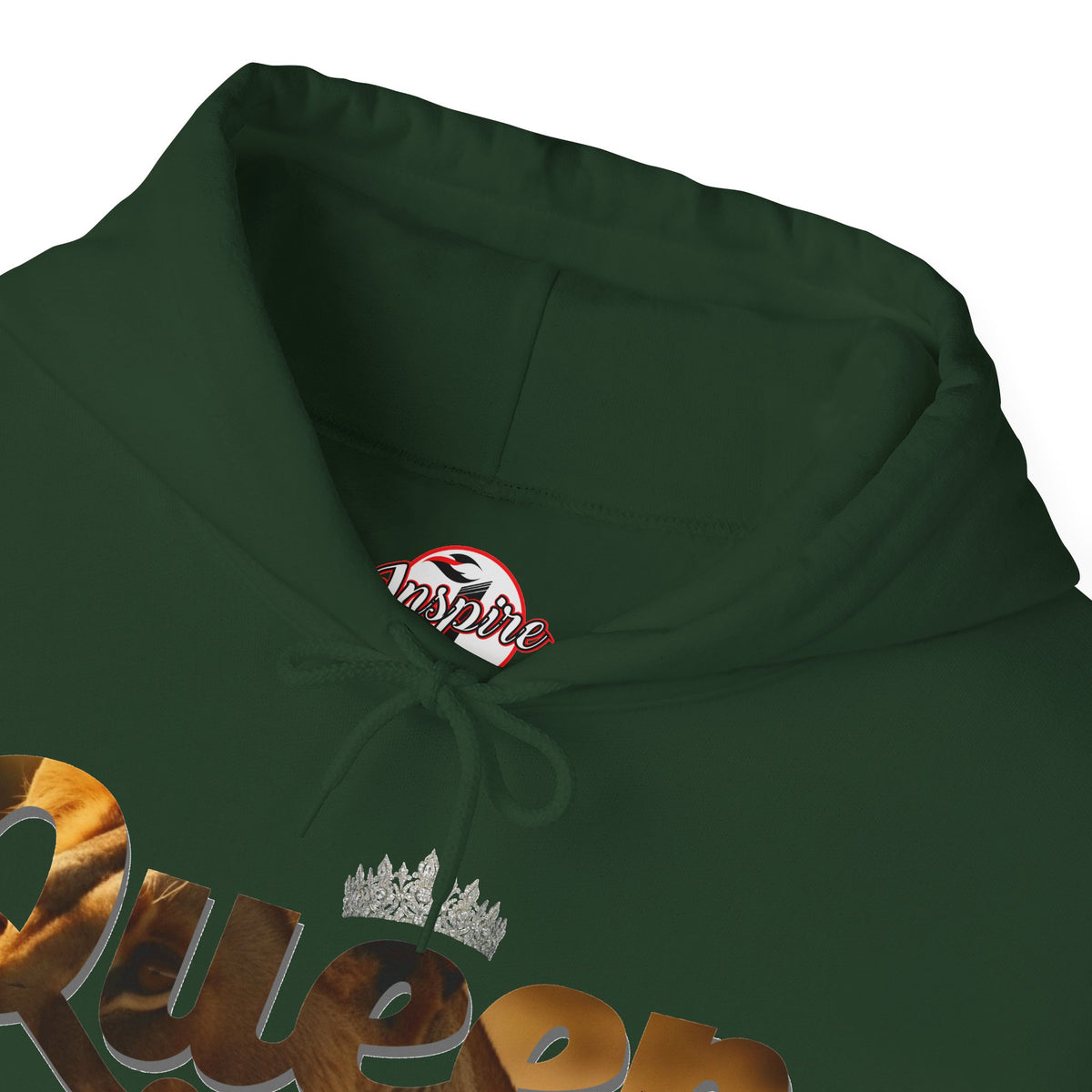 "I am Queen" Womens Affirmation Heavy Blend™ Hooded Sweatshirt