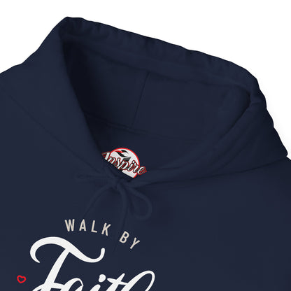 "Walk by Faith Not by Sight" Motivational Pullover Hoodie