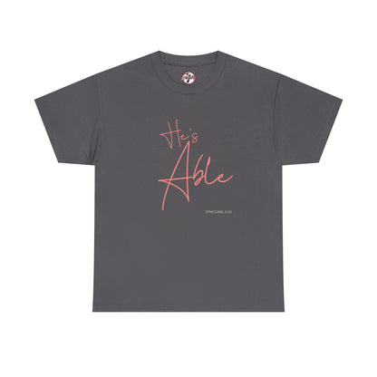 "He's Able" Women's Inspirational T-Shirt